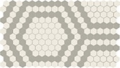 Ice White/Light Smoke Hex, Hexagon, 1X1,