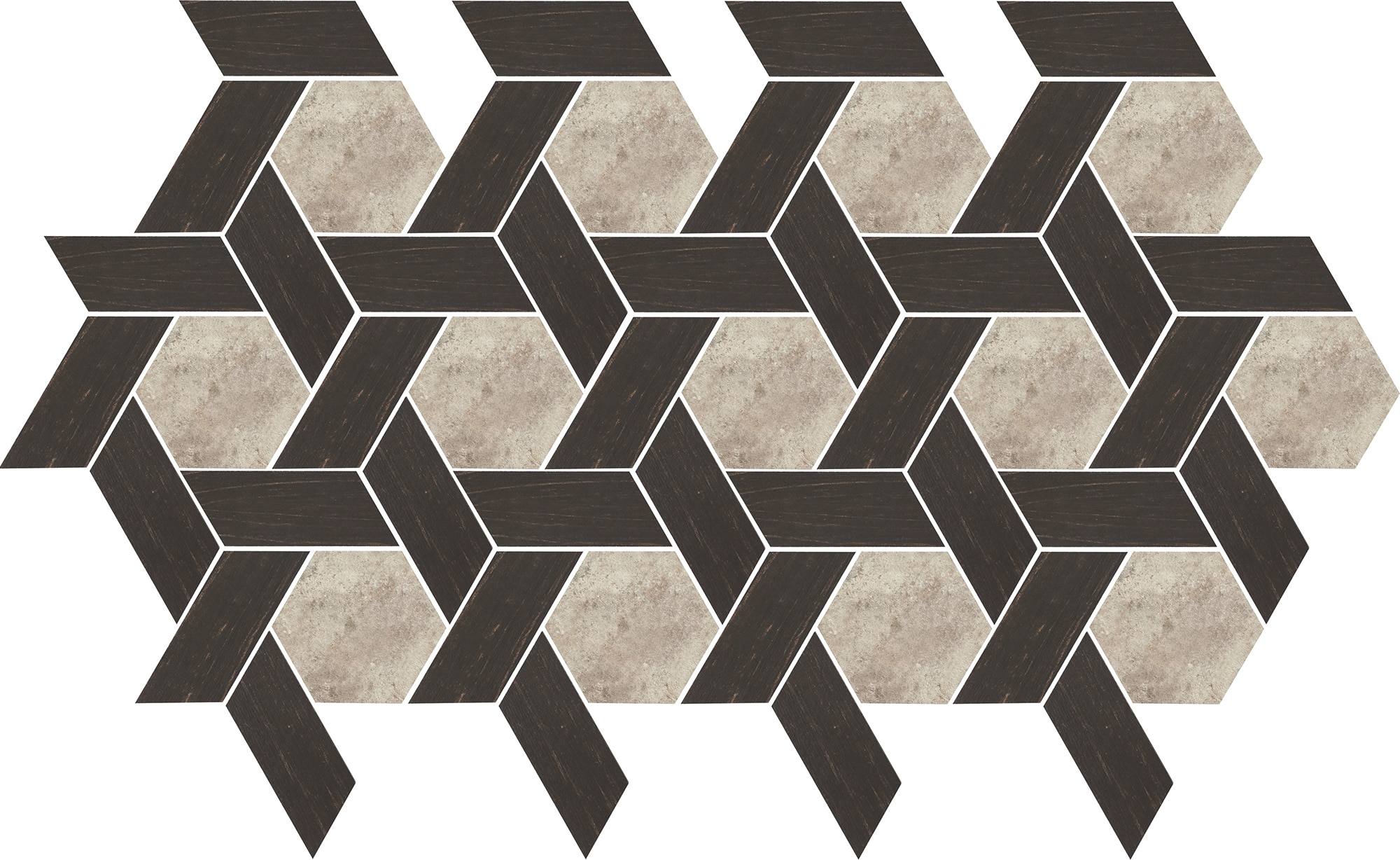 Native Blend, Hexagon, 12X10, Matte