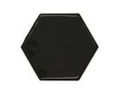 Pitch Black, Hexagon, 4, Undulated, Glos