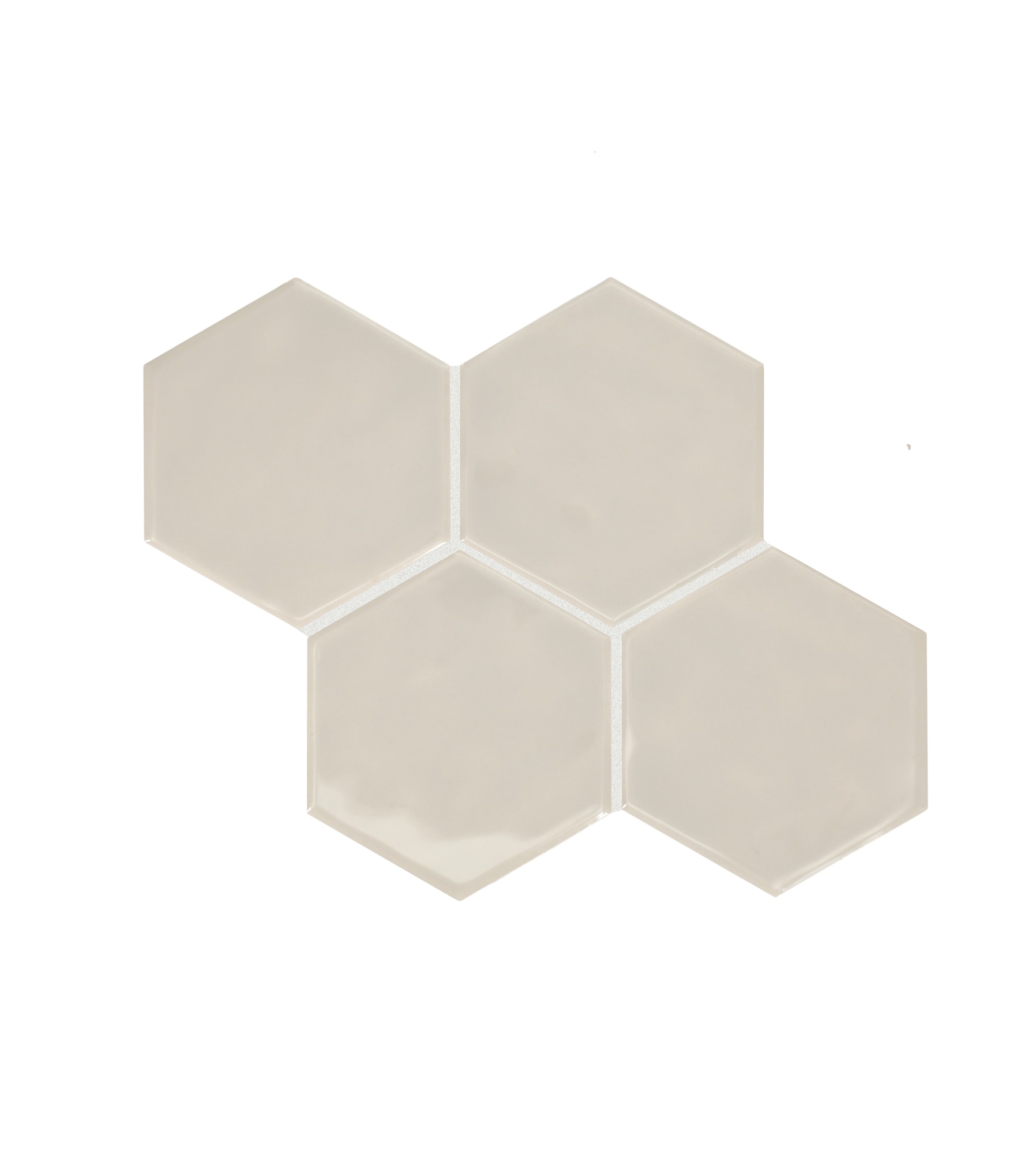 Linen, Hexagon, 4, Undulated, Glossy
