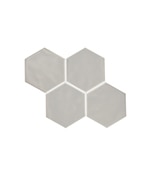 Silverside, Hexagon, 4, Undulated, Gloss