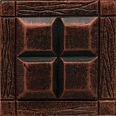 Guilded Copper, Four Square, 2X2, Satin