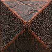 Guilded Copper, Pyramid, 2X2, Satin