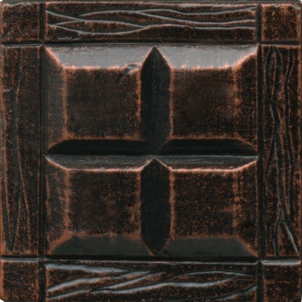Oil Rub Bronze, Four Square, 2X2, Satin