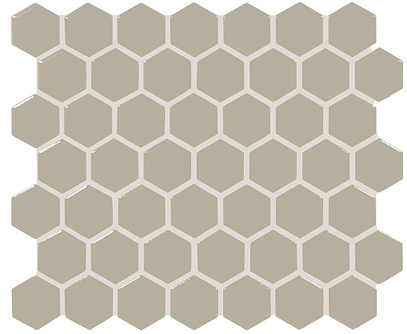 Matte Architectural Gray, Hexagon, 1.5, 