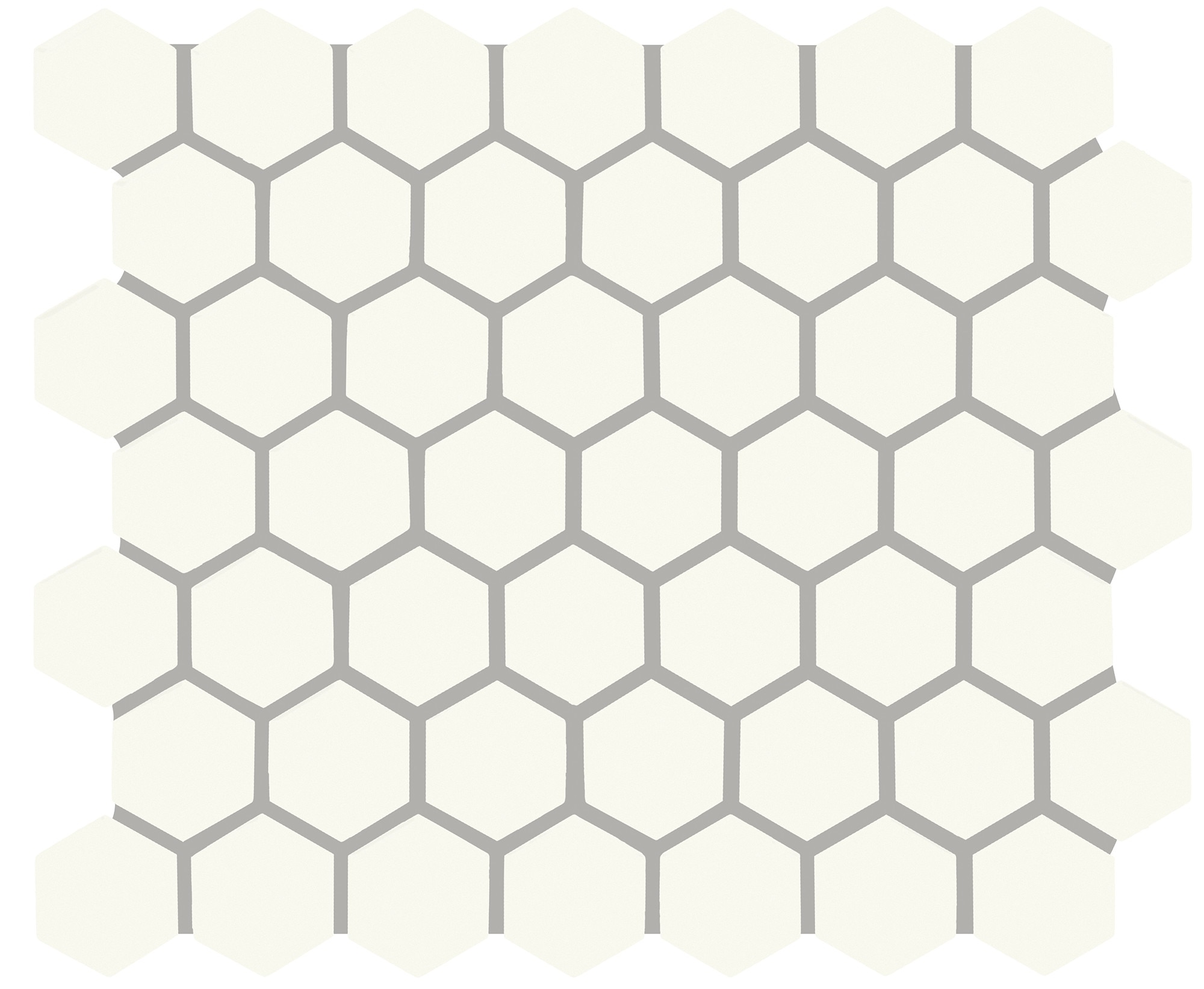 Matte Arctic White, Hexagon, 1.5, Matte