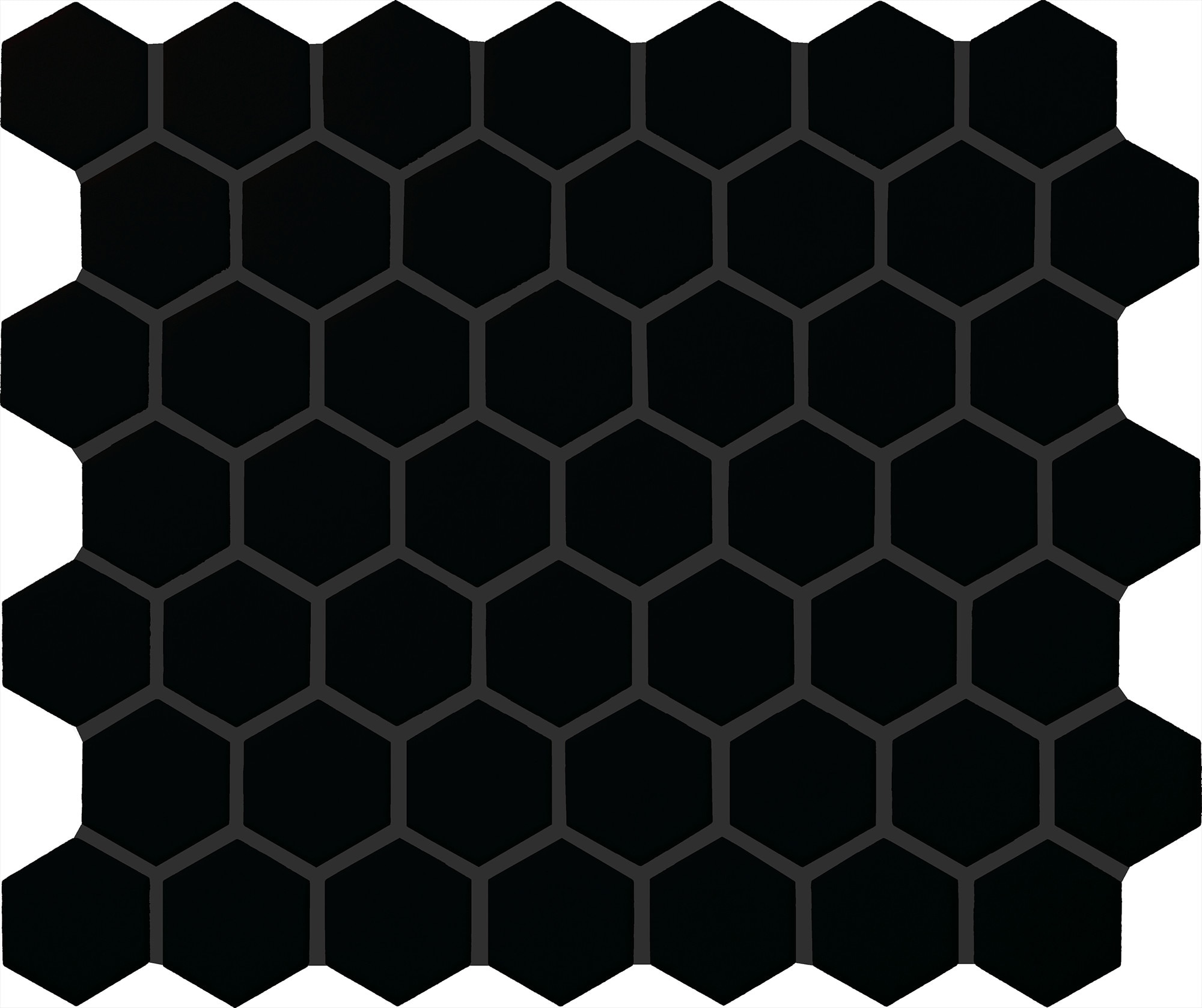Matte Black, Hexagon, 1.5, Matte