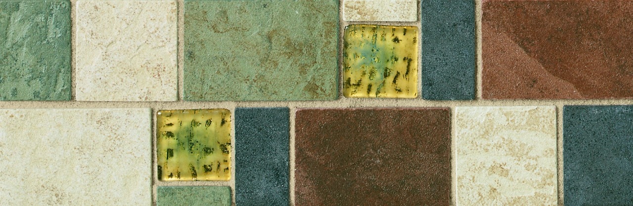 Daltile Continental Slate Beige / Red/ Green / Black
