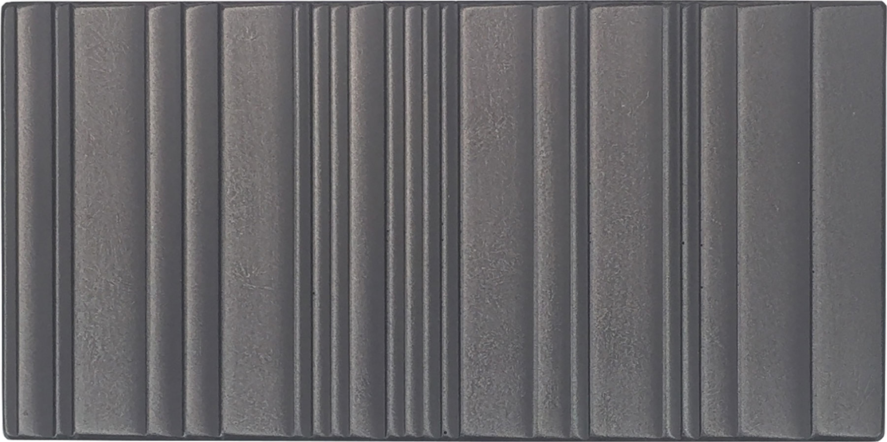 Iron, Rectangle, 3X6, Grooved, Satin