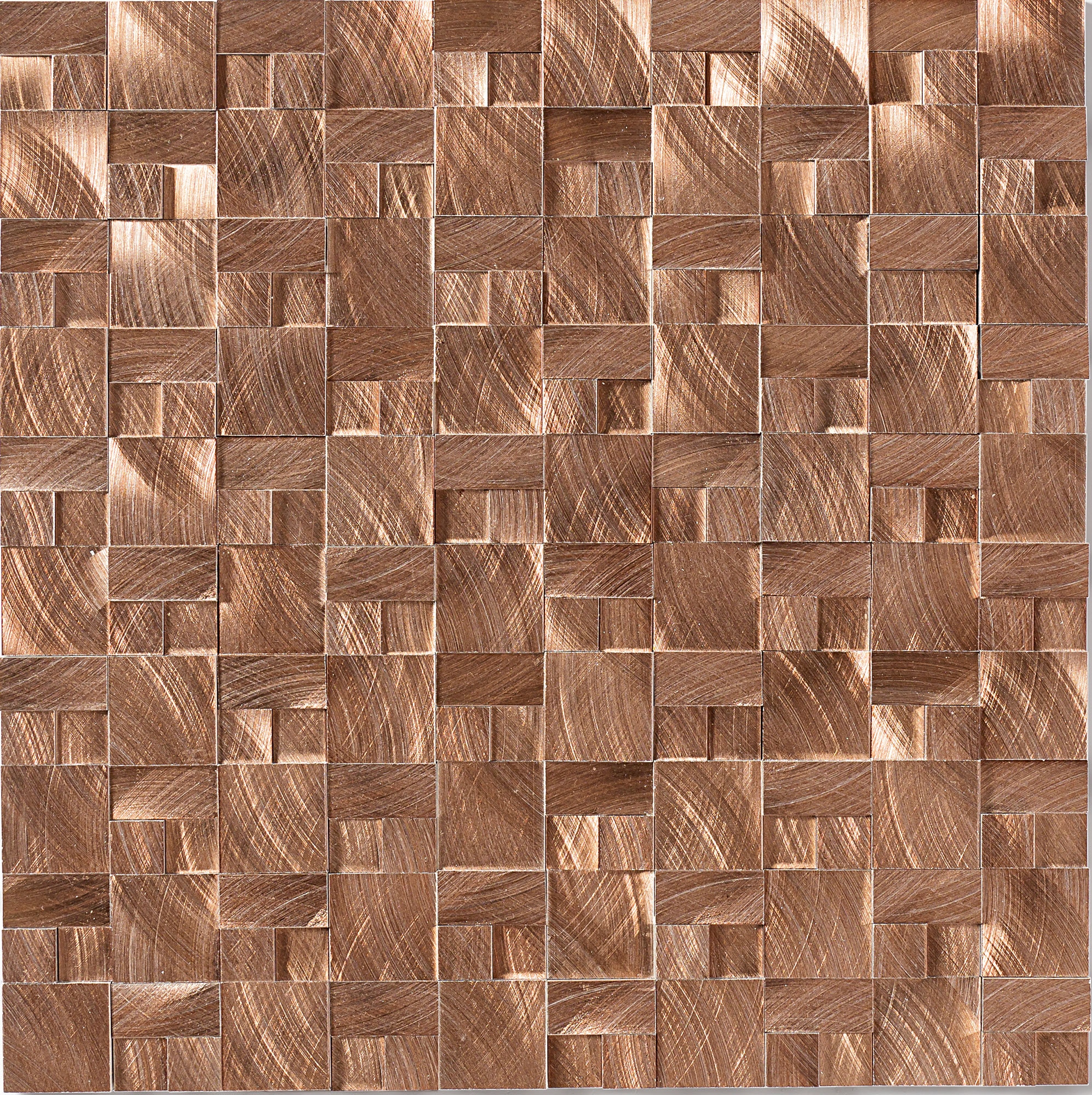 Copper, 3D Block, 1X1, Satin