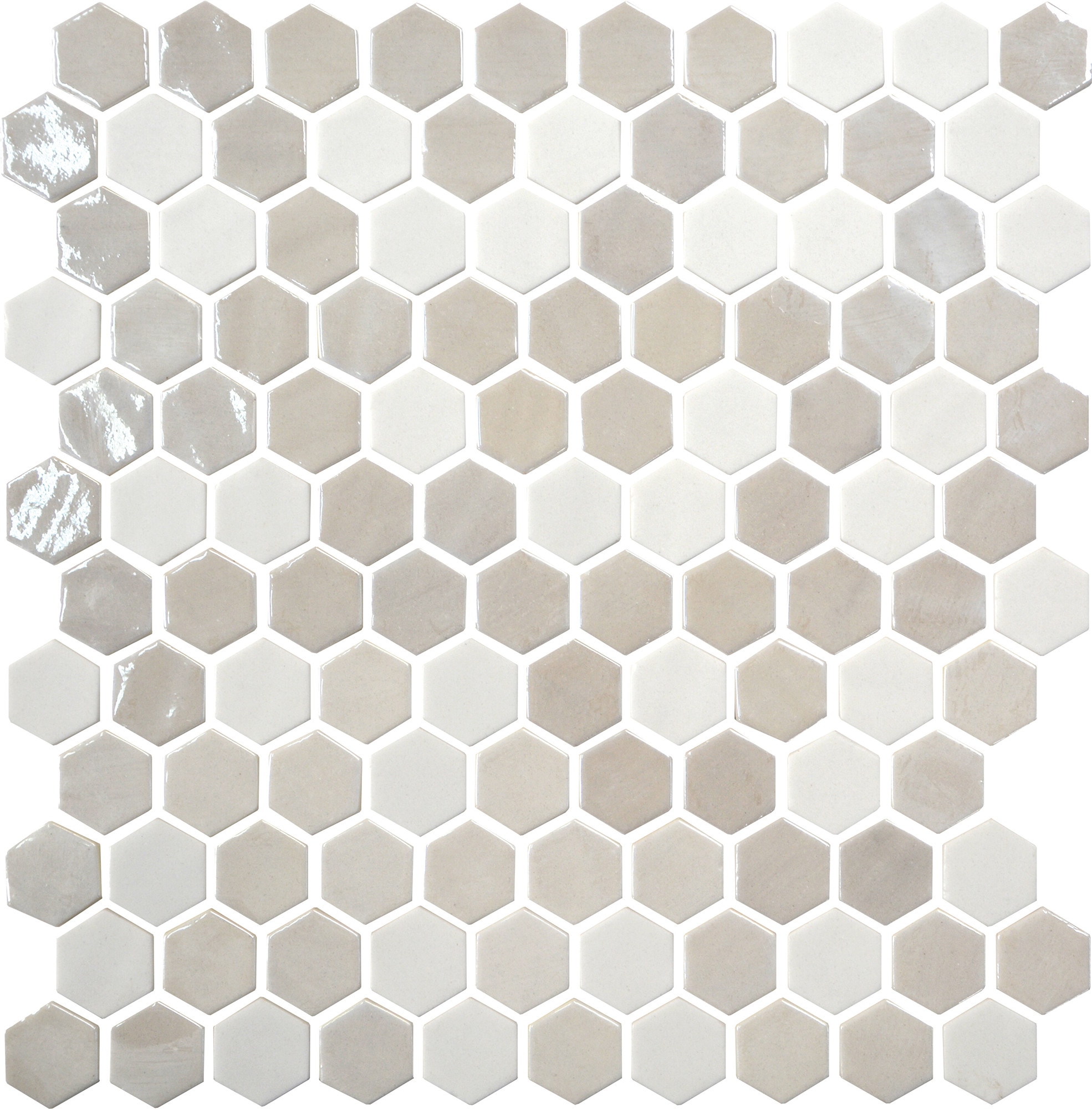 Alabaster, Hexagon, 1, Mixed