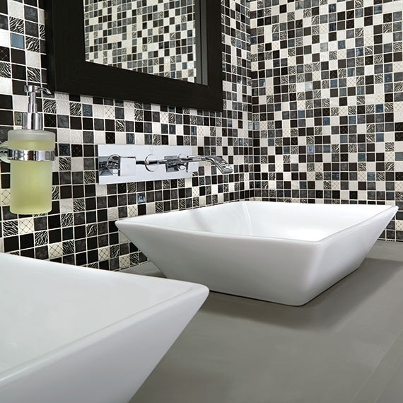 daltile glass tile backsplash
