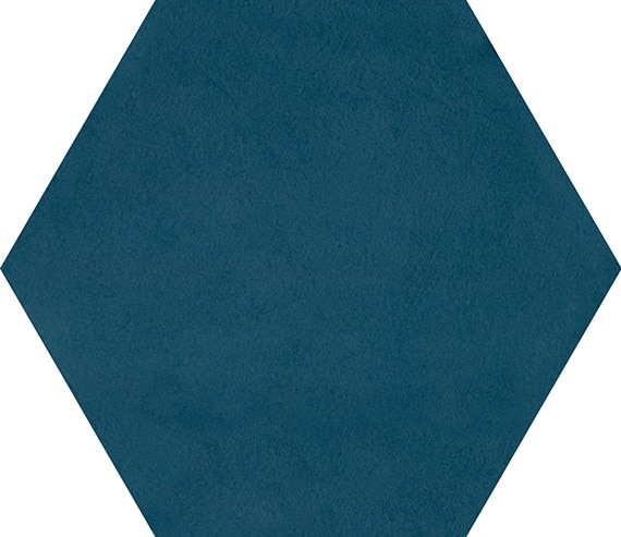 Blue, Hexagon, 8 1/2X10, Matte