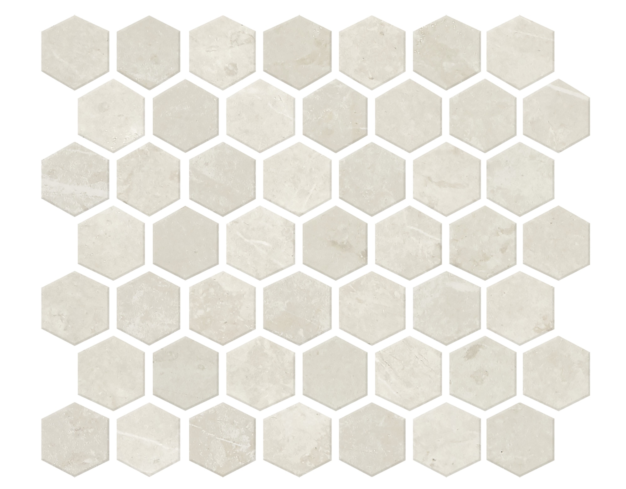 Vitality White, Hexagon, 1 1/2X1 1/2, Ma