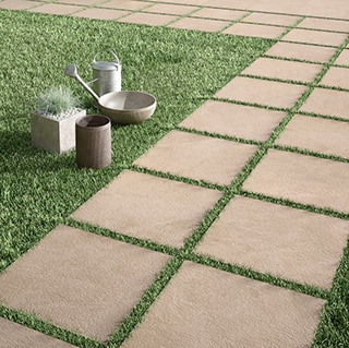 OUTDOOR WOOD 2 CM Porcelain stoneware outdoor floor tiles with