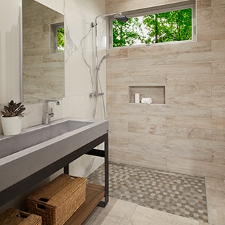 Wood Look Tile In The Shower Daltile