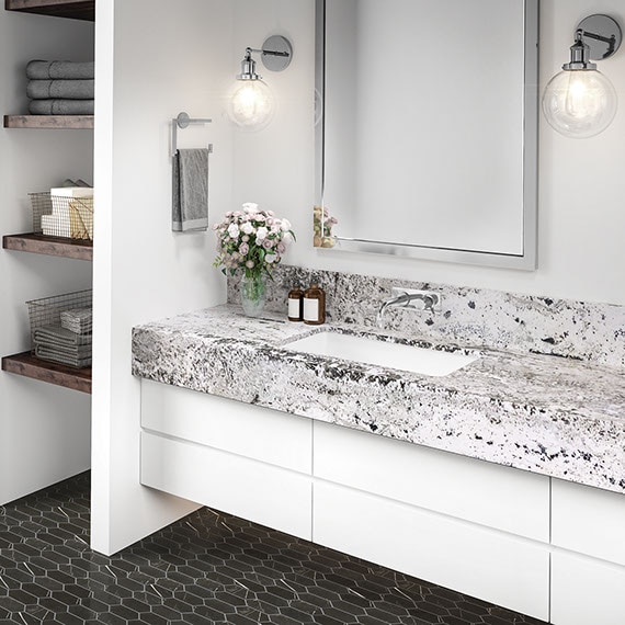 Best Countertop For Bathroom Vanities, How Much Is A Granite Vanity Top Worth