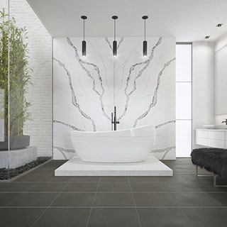 Popular porcelain tile trends for bathrooms