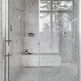 Why the tiled shower/bathroom monopoly? Why can't I find good options for  engineered stone shower pans and walls? Anyone know a good supplier in  Perth for non tiled shower options? So many