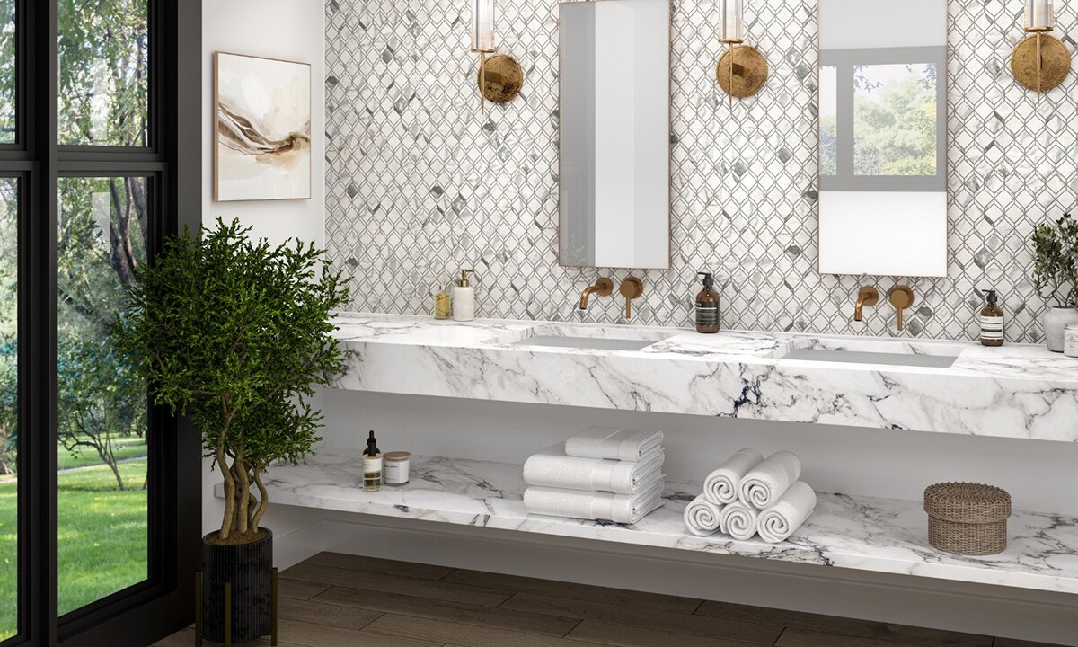 Porcelain tile that shop looks like marble