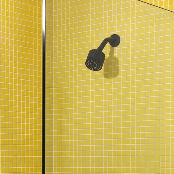 Yellow 1x1 mosaic tile