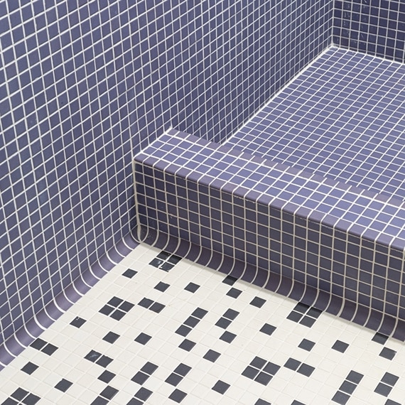 Purple 1x1 mosaic tile