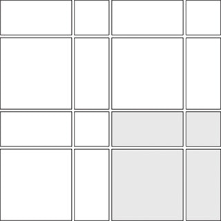 Trellis tile pattern guide for three tile sizes