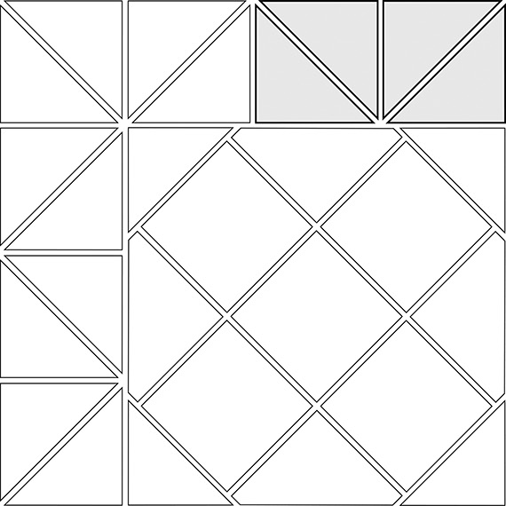 Zig zag border tile pattern guide