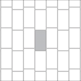 Vertical brick joint tile pattern guide