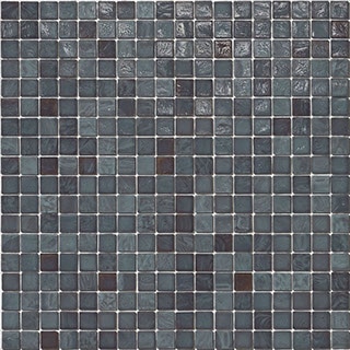 WaterGlass Black Glass Mosaic Tile