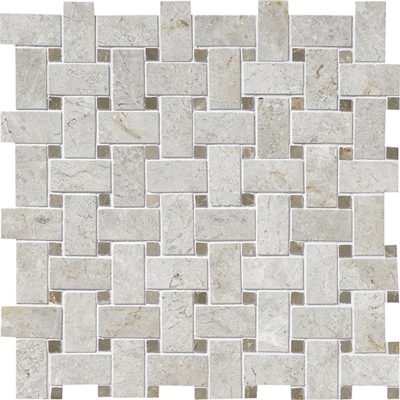 Daltile Mosaic Limestone in Arctic Gray L757