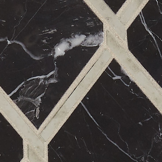 Nero Marquina /Antique Mirror