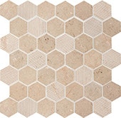 Corton Sable, Hexagon, 2, Straight Edge,
