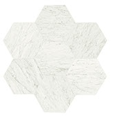 Carrara White, Hexagon, 18X20, Polished