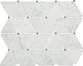 Carrara White, Triangle, 2 3/4X2 1/2, St