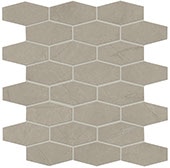 Coliseum Gray, Linear Hexagon, 2X3, Matt