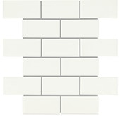 Elegant White, Brick Joint, 2X4, Glossy