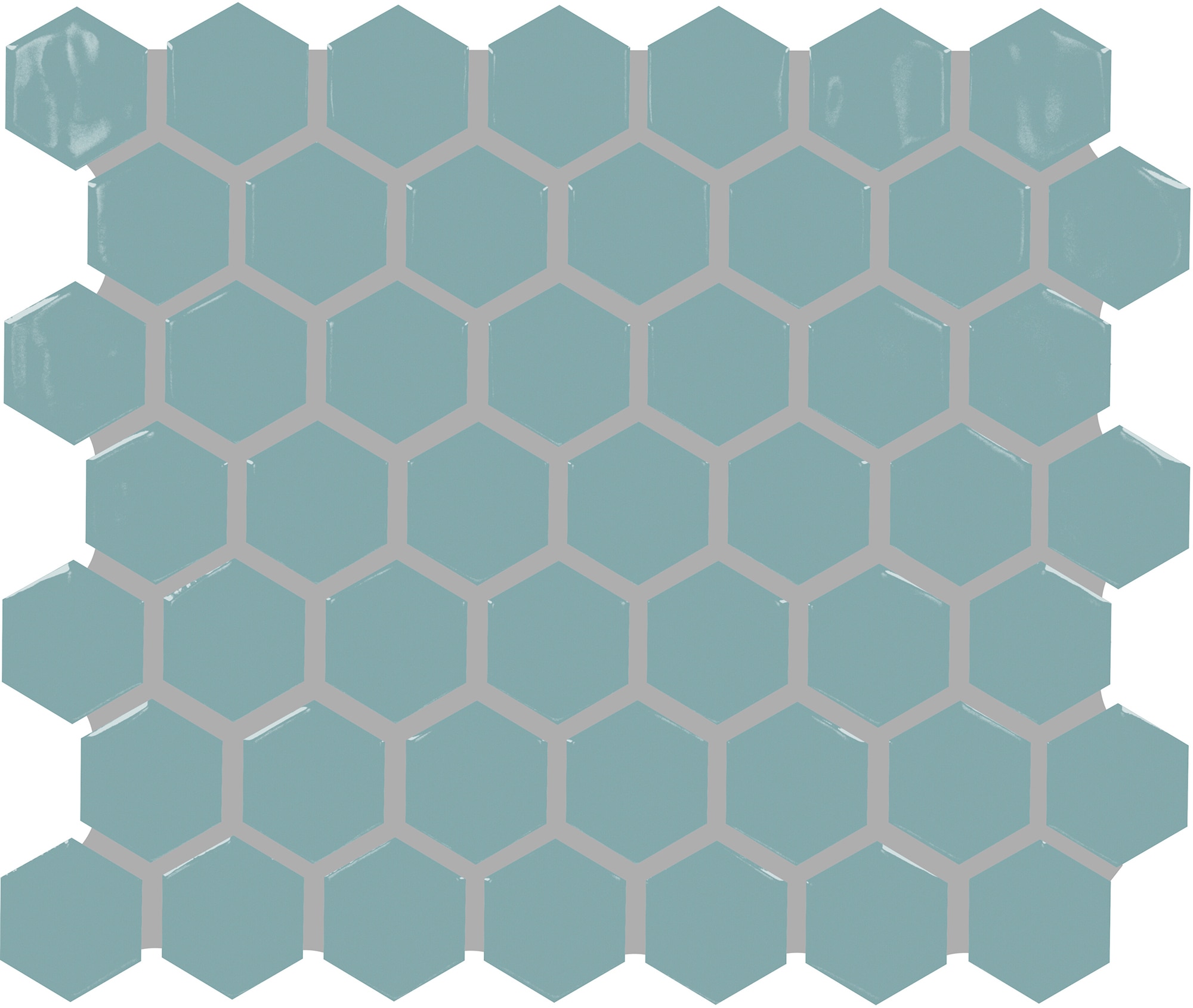 Classic Blue, Hexagon, 1.5, Glossy