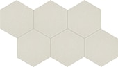 Crema, Hexagon, 8, Microban, Satin