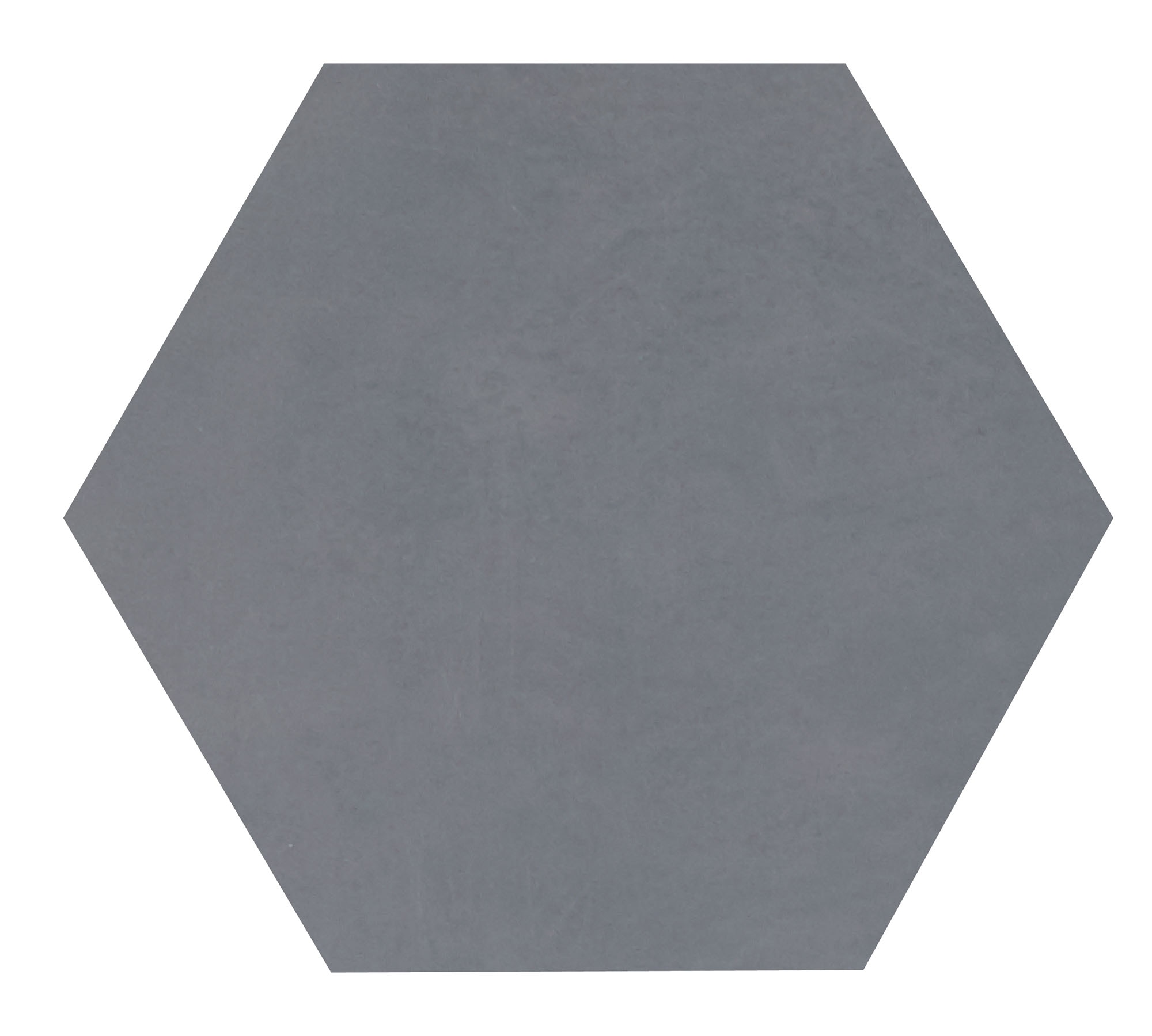 Blue Gray, Hexagon, 8X9, Matte