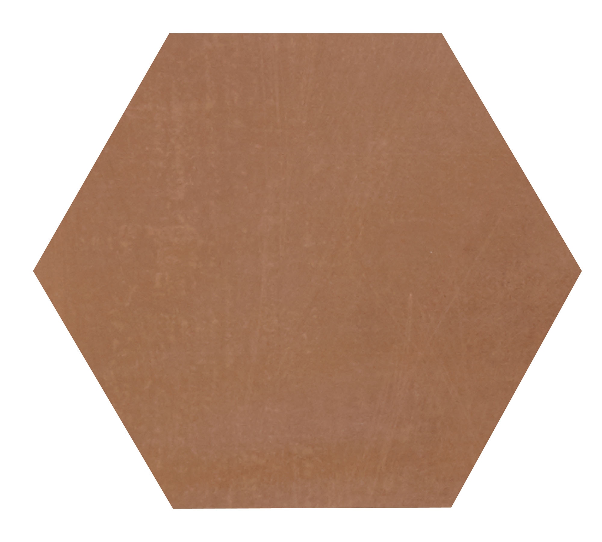 Terra Cotta, Hexagon, 8X9, Matte