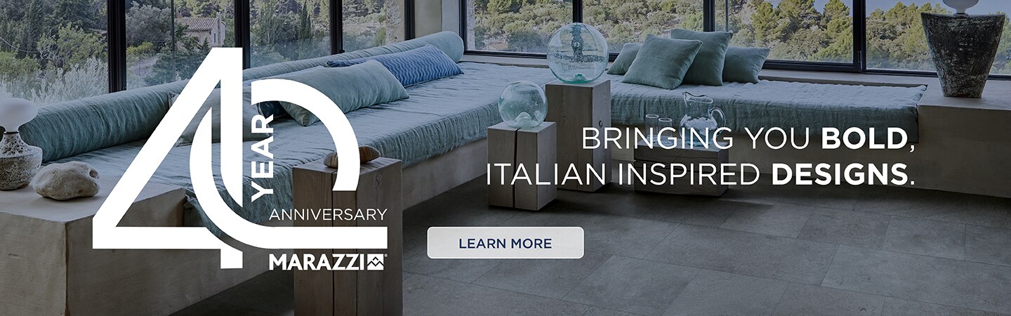 Marazzi's 40-Year Anniversary of bringing you bold, Italian inspired designs.